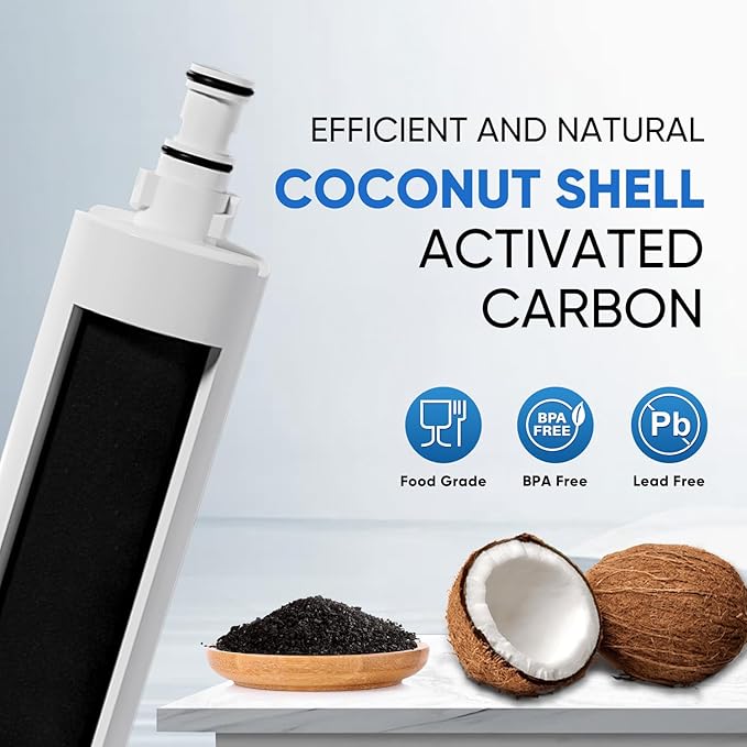 PUREPLUS 4396508 Refrigerator Water Filter, Replacement for EDR5RXD1, EveryDrop Filter 5, 4396510, 4392857, Kenmore 46-9010, 9085, LC400V, WF-NLC240V, RFC0500A, WF285, W10186668, 3Pack