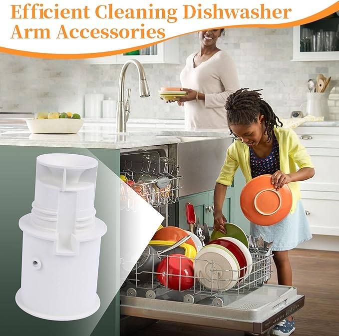 WD12X10244 Dishwasher Spray Arm Base Dishwasher Lower Spray Arm Replacement for GE Dishwasher Parts 1263951, EAP1765974, PS1765974, AP4300545