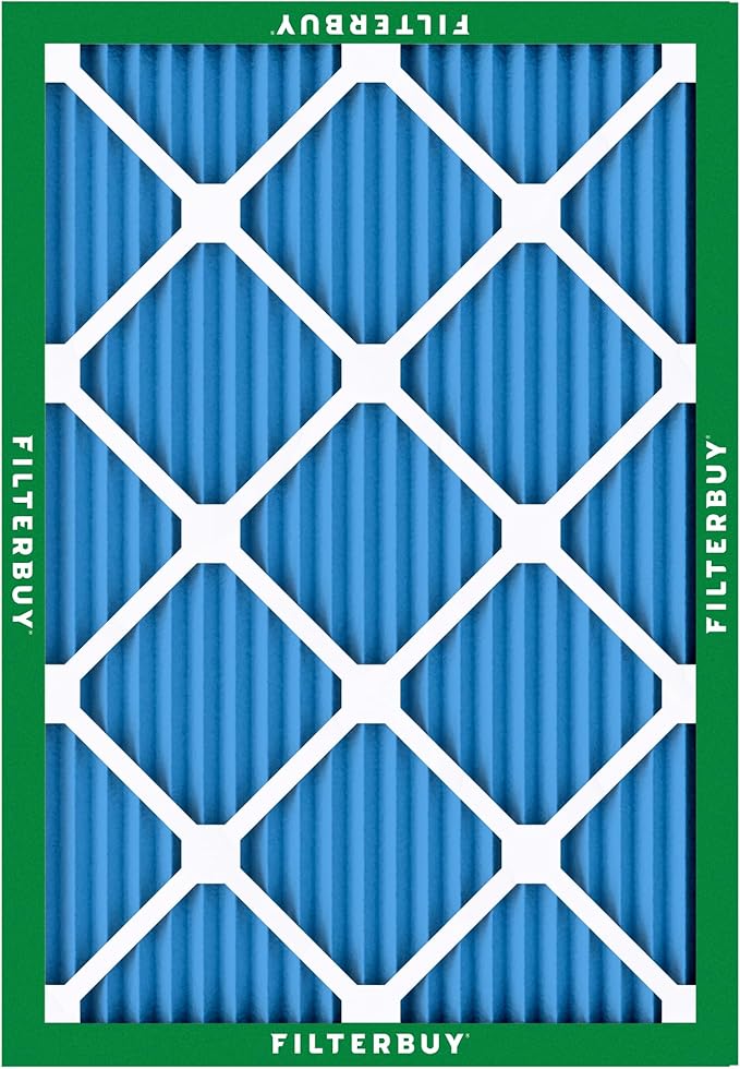 Filterbuy 21x22x1 Air Filter MERV 13 (MPR 1900) Health Defense Replacement (2-Pack), Electrostatic Pleated HVAC AC Furnace Filters, Made in USA (Actual Size: 20.50 x 21.50 x 0.75)