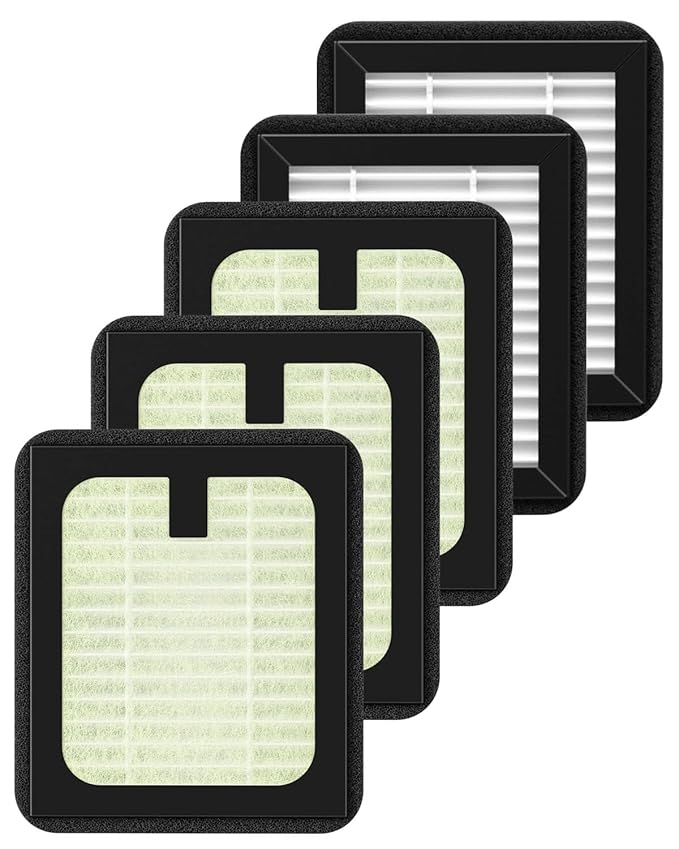 Dryer Advanced HEPA Filter Replacement for Baby Brezza Baby Bottle Washer, Sterili-zer and Dryer Advanced (Not for Pro), 5 Pack