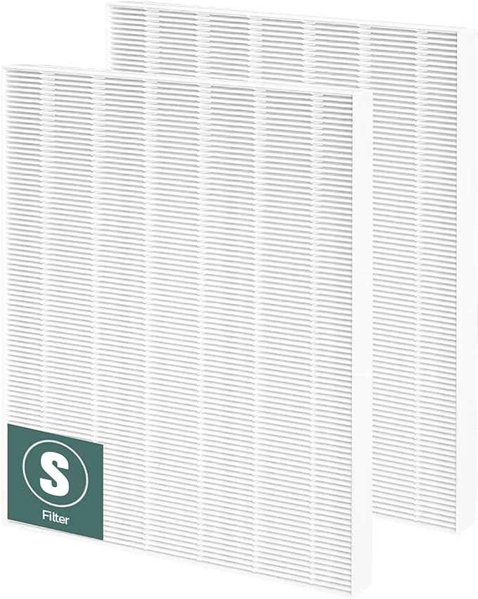 2 Pack C545 True HEPA Replacement Filter S Compatible with Winix C545, B151, P150, 9300 Air Purifier Replacement for Winix S Filter Part 1712-0096-00 and 2522-0058-00 by Funmit