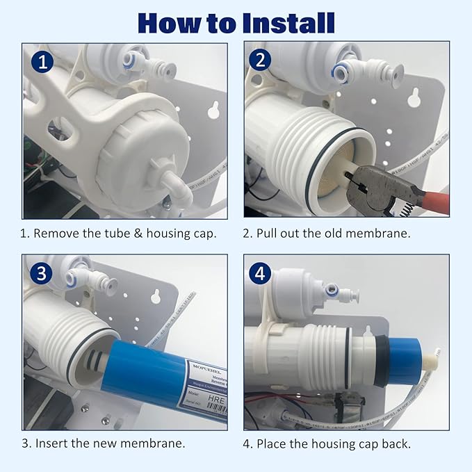 150 GPD RO Membrane, Reverse Osmosis Filter, RO Buddie Replacement, RODI Cartridges for Water System (1 Pack)