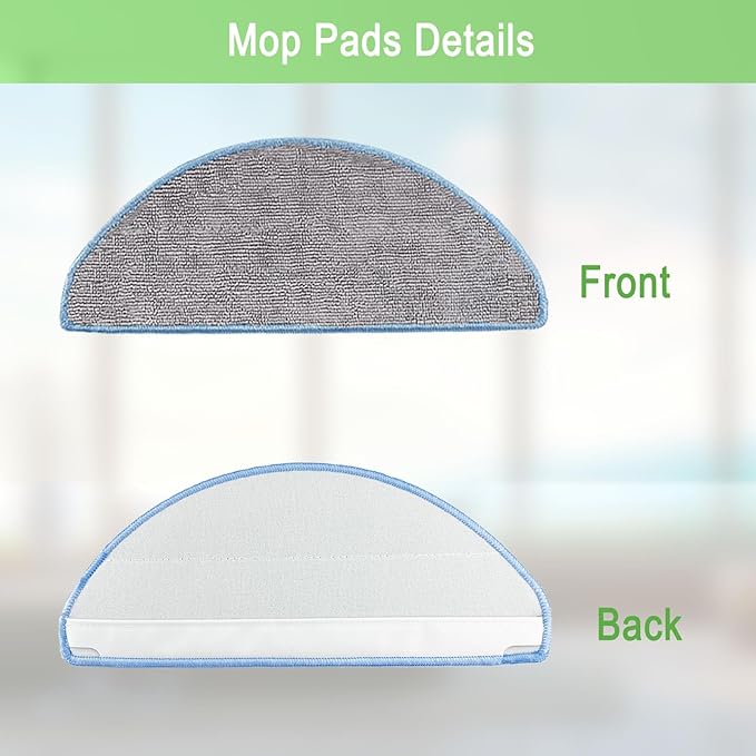 Replacement Parts Accessories Compatible with iRobot Roomba 104,105 Vac/Combo,Q052 Vac/Combo Q0520 105 Essential Vacuum Cleaner,2 Roller Brushes 6 Filters 1 Pre-Filter 4 Mop Pads 6 Side Brushes 6 Bags