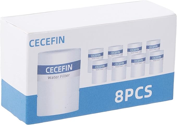 CECEFIN 8pcs Filter Cartridges Replacement for Swivel Faucet Water Filter, 1um Micro-Porous Purifier, 1.2inch Diameter Strong Filter-ability Element, Improve Water Conditions