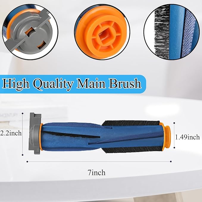 RV2310AE Replacement Parts for Shark RV2310AE Matrix Robot Vacuum Cleaner Accessories Kit, 1 Main Brush, 6 Side Brushes, 2 Filters, 2 Sets Foam Filters, 1 Cleaning Brush