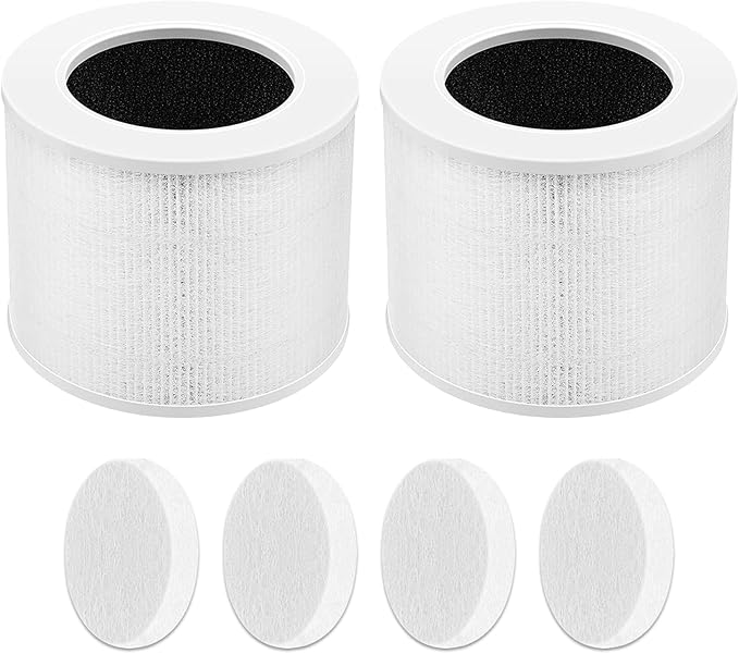 Air Purifier Replacement Filter Core Mini-RF Compatible with LEVOIT Air Purifier Core Mini (2 Filters+4 Aroma Pads)