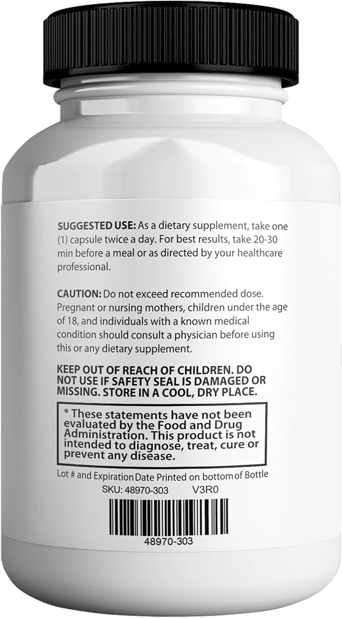 Vitaliflow Max Digestive Enzyme Supplement, 60 Veggie Capsules, Maximum Strength with Lactobacillus & Bromelain (1)