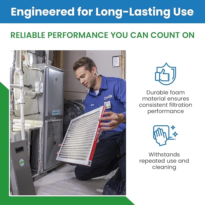 Filter Everything Mobile Home Furnace Door Filter - Reusable Furnace Filter Compatible with Miller, Nordyne, Intertherm, Broan, Maytag - Effective Air Filtration System for Improved Indoor Air Quality