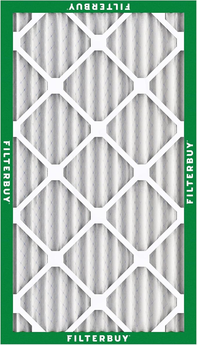 Filterbuy 20x36x2 Air Filter MERV 8 Dust Defense (3-Pack), Pleated HVAC AC Furnace Air Filters Replacement (Actual Size: 19.50 x 35.50 x 1.75 Inches)