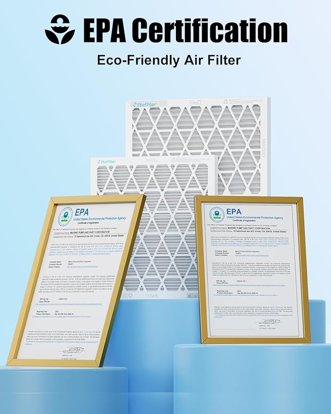 14x20x1 MERV 8 Air Filter, 1 ABS Plastic Frame with 1 Pack Refill, Foldable HVAC AC Furnace Air Filters (Pack of 1) (Actual Size: 13.74"x19.76"x0.75")