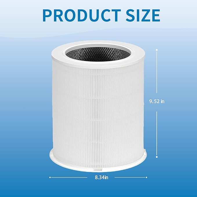 AP401 AP402 Filter Replacement, Compatible with Dayette AP401 AP402 and JOWSET AP402 AP403 Air Purifier, 4-Stage Filtration System, 2 Pack (AP401 AP402 Filter)