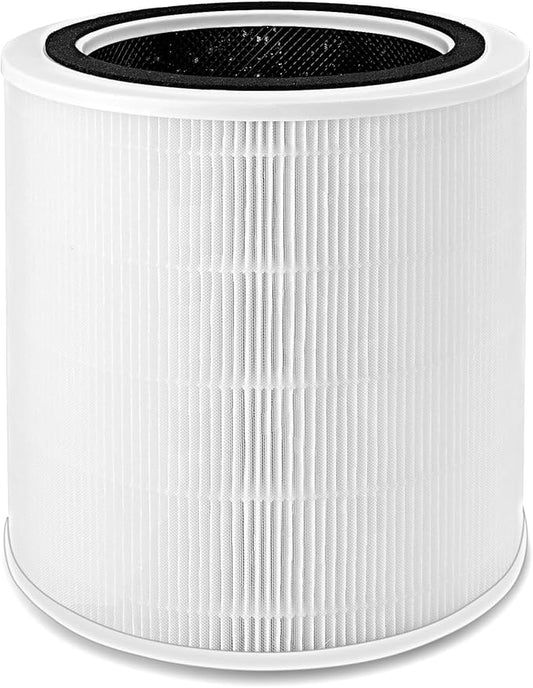 Core 400S Replacement Filter Compatible with LEVOIT Core 400S and Core400S-P/Core 400S-rf Smart WiFi Air Purifier 3-in-1 True HEPA Activated Carbon Filter (1 Pack, White)