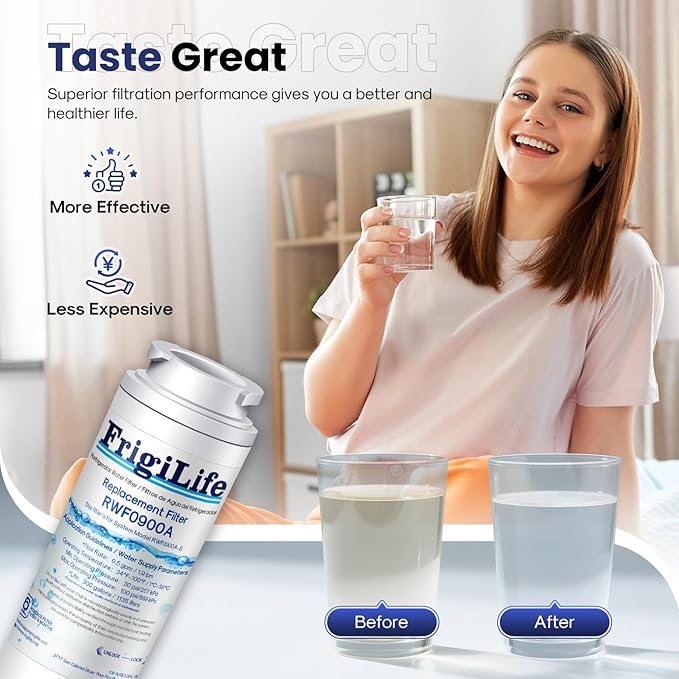 UKF8001 Replacement for EveryDrop Filter 4, Everydrop EDR4RXD1, Maytag UKF8001AXX-200, UKF8001P, Whirlpool 4396395, 469006, FMM-2 MPF15090 WF-UKF8001, SGF-M9 Refrigerator Water Filter, 3PACK