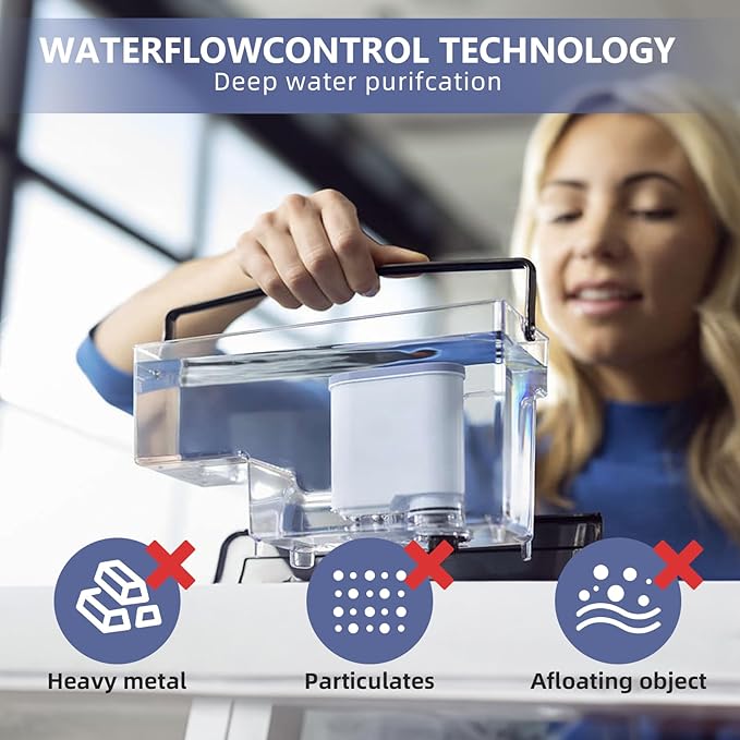 Machine Water Filter Compatible with Philips Aquaclean CA6903，CMF009，Coffee Machine Filter Cartrige Replacement with Activated Carbon，2PACK (2)