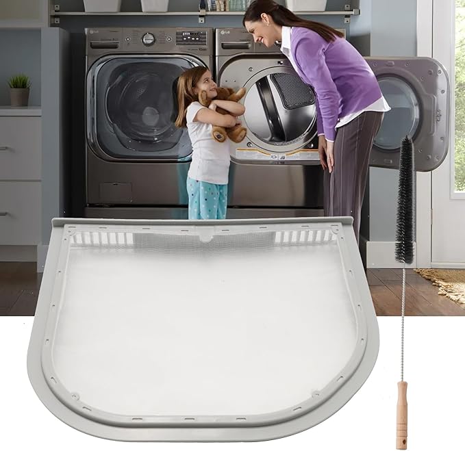 VIKKSAER 5231El1001C Dryer Lint Filter and Vent Cleaning Brush Kit, Replacement for LG Select Washer/Dryer Combos, Replaces AP5248138 5231EL1001A AH3527575 EA3527575