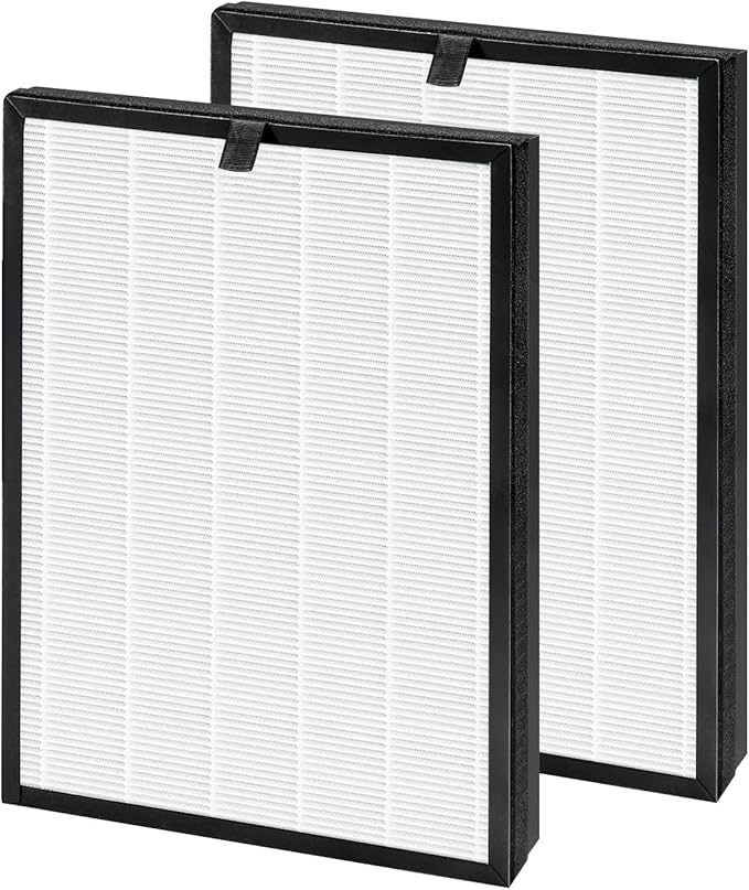 2 Pack 400 True14 Replacement Filter for Puroair 400 Replacement Filter, 3-in-1 High-Efficiency Filtration Activated carbon