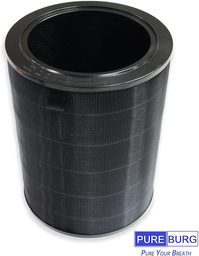 PUREBURG Replacement True HEPA Filter Compatible with Smartmi Air Purifier Large room,Model Number : KQJHQ01ZM,H13 4-Stage Filtration Activated Carbon 2-IN-1