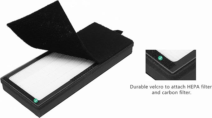 VEVA 8000 Replacement Filter, Compatible with VEVA 8000 Elite Pro Series Air Purifier, 2 HEPA Filters + 4 Pre-Filters