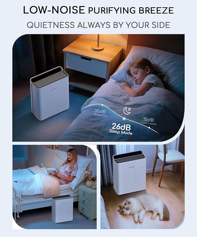 Air Purifier for Home Bedroom Large Room Up to 2000Ft²,Smart APP&Voice Control with Air Quality Sensor, Washable Pre Filter Cleaner for Pet Pollen Allergy Odor Dust Mold Smoke, Compatible with Alexa