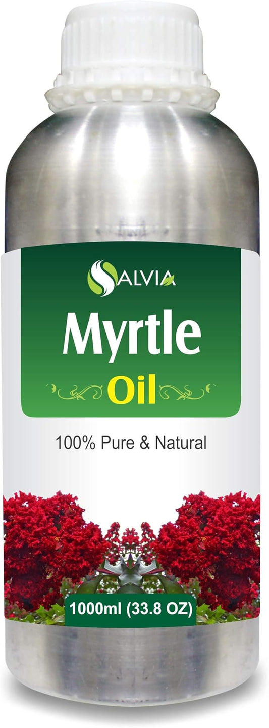 Salvia Bulk Myrtle Oil (Backhousia citriodora) Essential Oil 100% Pure & Natural Undiluted Unrefined Uncut Organic Standard Oil Therapeutic Grade Oil Aromatherapy Bulk Oil 1000ml/33.8fl oz