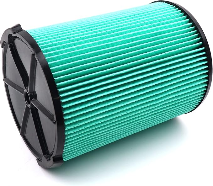 2 Pack VF6000 5-Layer Replacement Filter for Ridgid 5-20 Gallon Wet Dry Vacuums,2 Pack VF3502 Replacement Vacuum Bags Compatible with Ridgid Wet/Dry Vacuum 12-16 Gallon