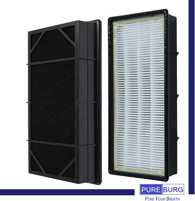 PUREBURG 2-Pack Replacement HEPA Filter Set -2+2 Compatible with Honeywell HRF-C2/C1 Type C HRF-B1/B2 Fits HHT-011/080/081/085/090/140/145 Holmes HAP240/243/2404/2400/412/422/424/242