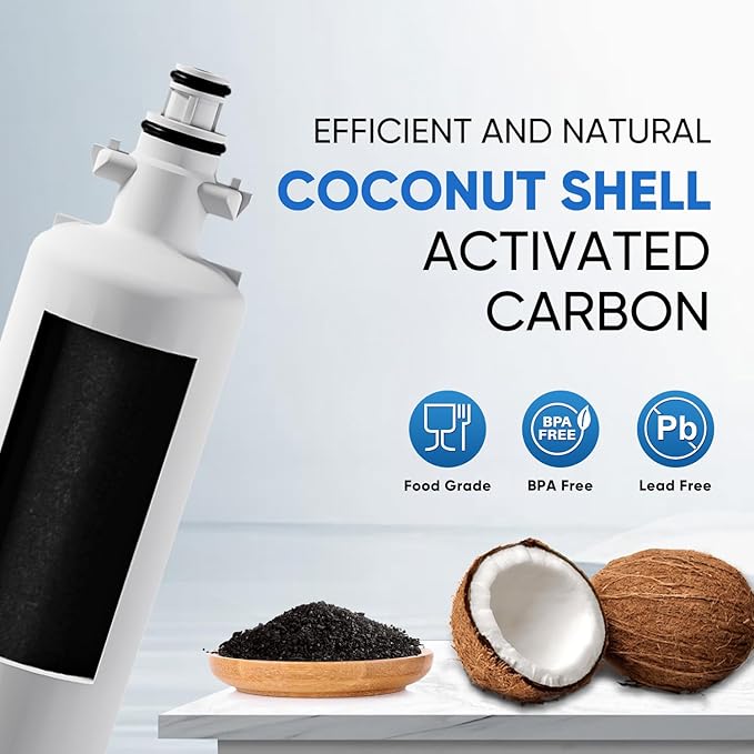 PUREPLUS 9690 Replacement for LG LT700P Kenmore Elite 469690, ADQ36006102, ADQ36006101, LFXS30766S, LFX28968ST, LFX31925ST, LFX31945ST, LFXS29626S, RWF1052, RWF1200A Refrigerator Water Filter, 3Pack