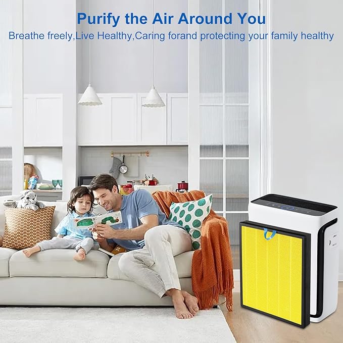 Vital 100S Pet Replacement Filter Compatible with Levoit Smart WiFi Vital 100S Air Puri-Fier, 3-in-1 Replacement Filter and High-Efficiency Activated Carbon Filter, Vital 100S-RF, 2 Pack.