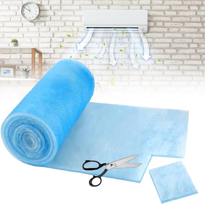 Frienda 12 x 120 Inch MERV 6 Reusable Air Vent Filter Cut to Size Electrostatic Floor Vent Filter Washable Replacement Compatible with Most Air Conditioning Furnace HVAC