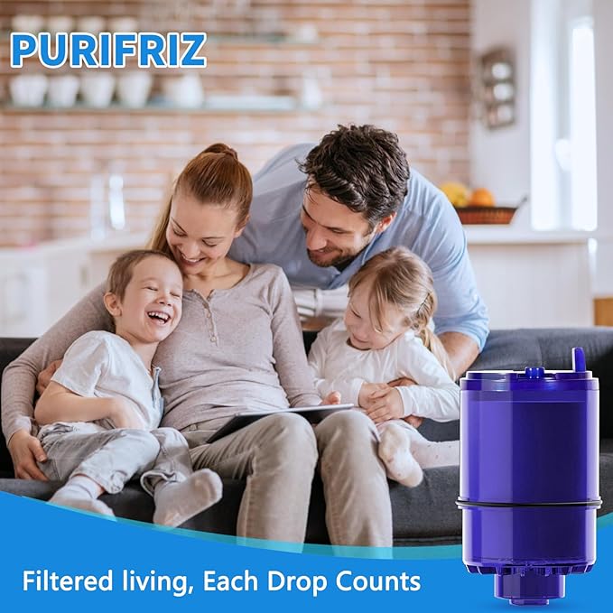 RF3375 Compatible with All Pur Faucet Water Filter, PUR PLUS FM-2500V, FM-3700, RF3375, PFM400H PFM450S PFM150W PFM350V PUR-0A1 FM2500V FM-3700 Faucet Filtration Systems，6 Month / 300 Gallon
