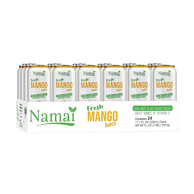 Namai Pure Mango Fruit Juice, No Added Sugar, 24-Pack