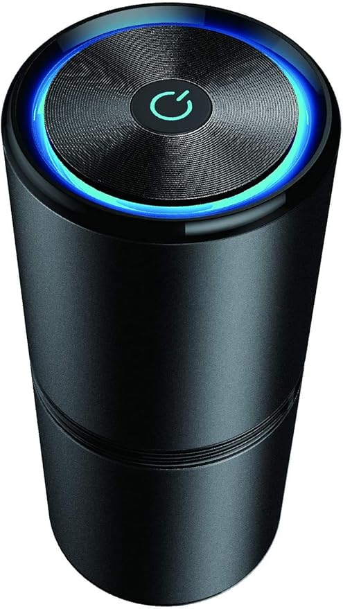 Lapurifier Car Air Purifier Ionizer, 12 Million Negative Ions, 27dB Quiet Portable Ionic Air Purifiers for Car Small Room Removes Dust Pet Odors Pollen