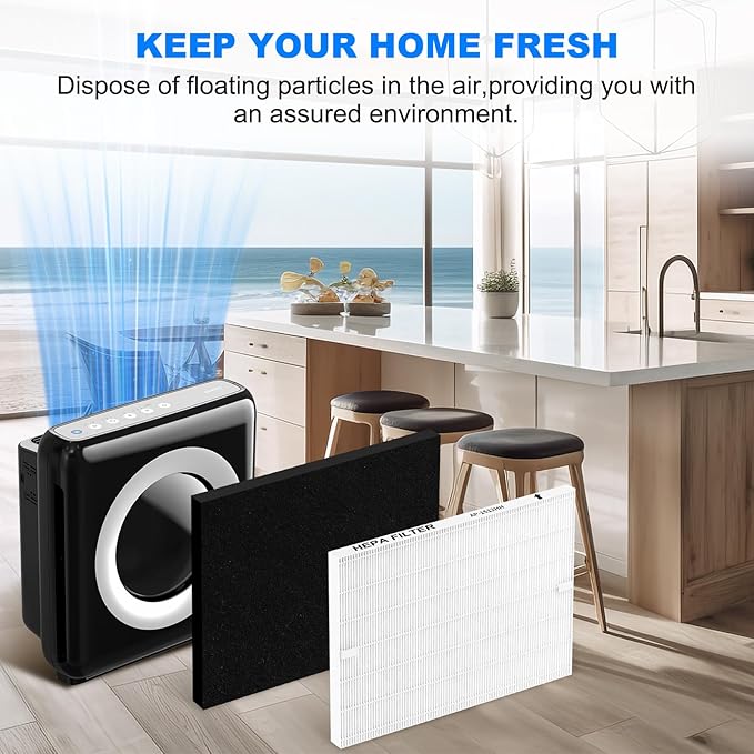 AP-1512HH Replacement Filter for Coway Airmega Air Purifier, True HEPA 2 Carbon Filters, Compatible with Part #3304899