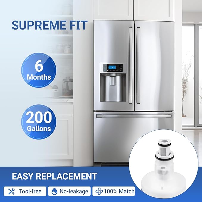 Refrigerator Water filter for LG LFXC24726S/D, LFXS29766S, LFX25991ST, LMXS27626S, LFX28978ST/W, LFXS30726S Replace (3pcs)