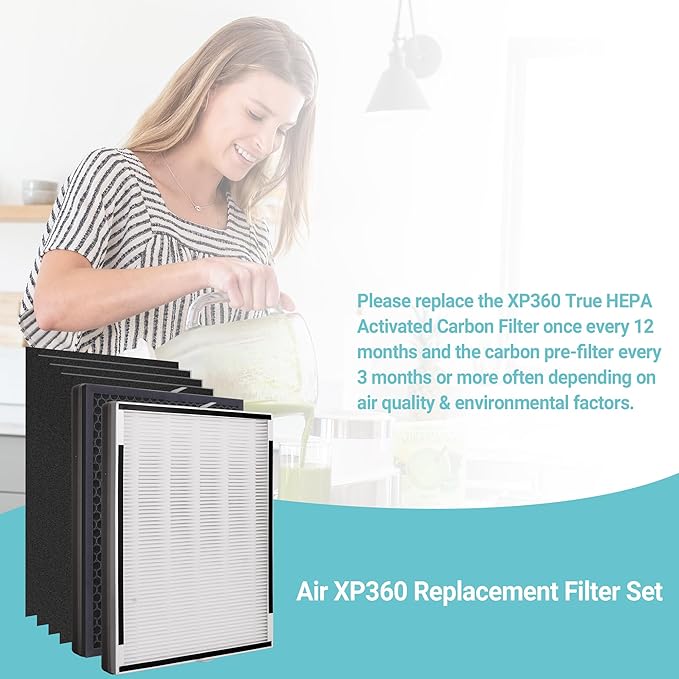 XP360 Replacement Filter Compatible with Purafide XP360 Air Purifier
