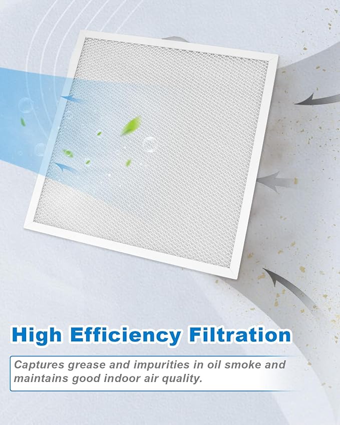 2 Pack S99010467 99010467 Range Grease Hood Filter Replacement for Broan Nutone, 11.5 x 11.5 x 0.38 Inch, Aluminum