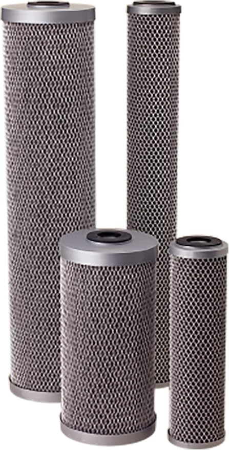 Pentair Pentek FloPlus-10 Carbon Water Filter, 10-Inch, Under Sink Modified Molded Carbon Block Replacement Cartridge, 10" x 2.5", 0.5 Micron