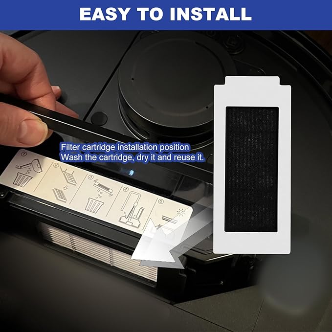 Replacement Accessories Compatible with Yeedi M12 Ultra Plus/ M12 PRO+ Robot Vacuum Cleaner.（2 Main Brush,6 Side Brushes,6 Hepa Filters,6 Mop Pads,6 dust Bags）