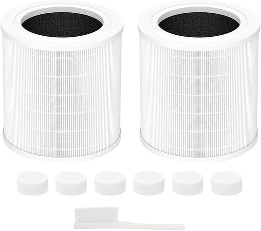 Replacement Filter Compatible with A2001 Air Filter, 3-In-1 Activated Carbon Filter, High Efficiency Filtration,Compared to Part #AF-2001, 2 Packs