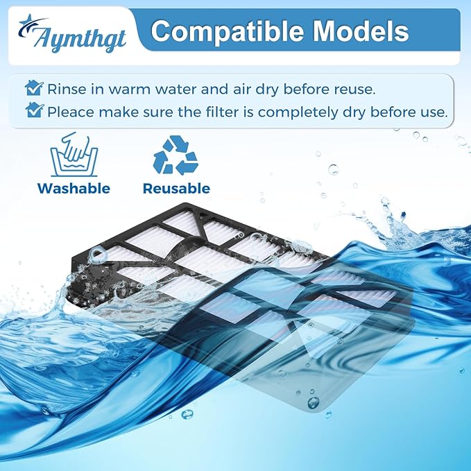 2 Pack EF-12 52731 HEPA Filter Compatible With Kenmore 62731, 52731, 81615, 81614, BC4026 Canister Vacuum Cleaner, Compare To Part# 591021101