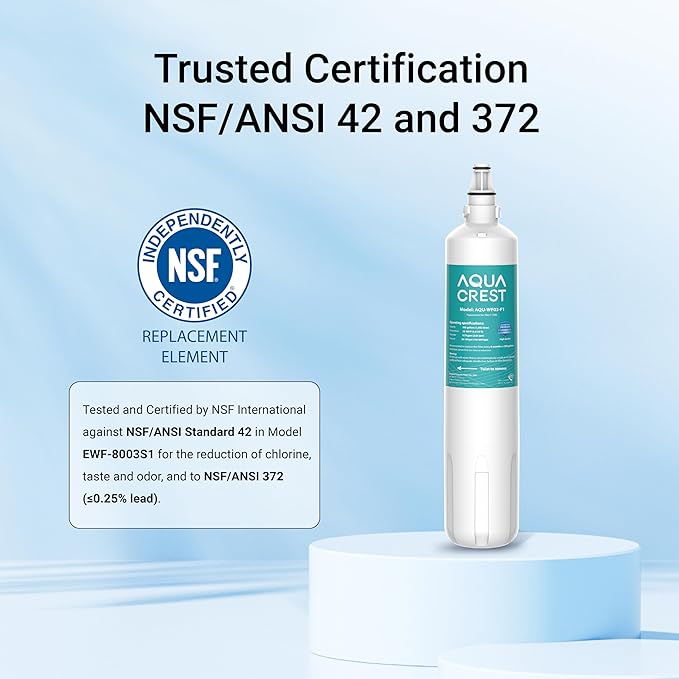 AQUACREST F-1000, 4204490 Filter, Replacement for InSinkErator® F-1000 F-2000 F-3000 Sub-Zero 4204490, 4290510 and AquaPure AP Easy C-Complete, Sub Zero Water Filter Replacement, NSF/ANSI 42, 2 Packs