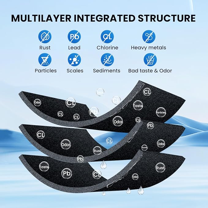 GOLDEN ICEPURE 4396508 Refrigerator Water Filter, Replacement for EveryDrop Filter 5, 4396510, EDR5RXD1, Whirlpool 4396508, 4396510, 4392857, Kenmore 46-9010, NLC240V 2PACK