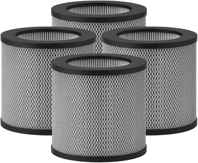 Nispira 3-in-1 Activated Carbon Filter Replacement For Bissell MYair Personal 2780A 2780 27809, Compared to Part 2801. Size 7" x 7" x 6.1". 4 Pks (NOT FOR MODEL 3139A)