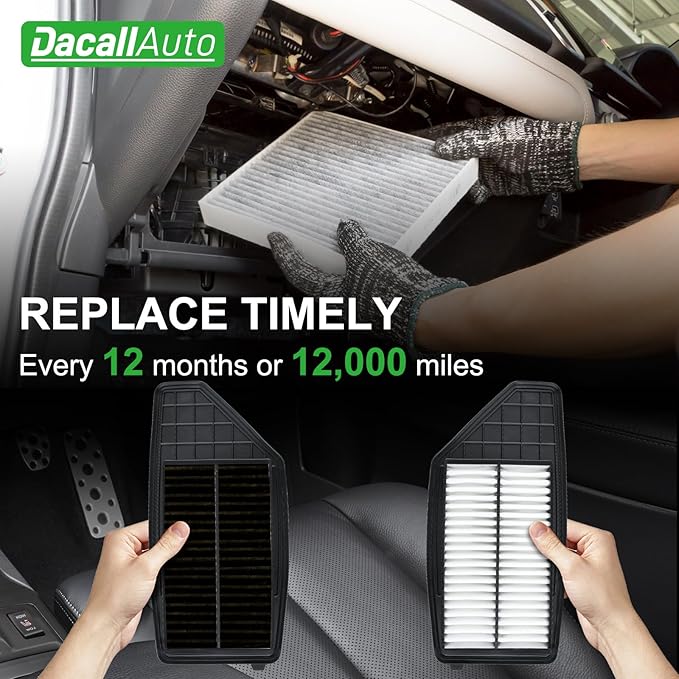 2pcs Engine Air Filter Set for Honda Insight 1.5L Hybrid 2019 2020 2021 2022; Replace 17220-6L2-A01, XA11673