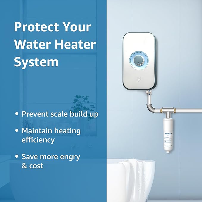 Maxblue Scale Inhibitor Water Filter Replacement for Aqua-Pure® System AP431, Aqua-Pure® AP430SS Whole House Scale Inhibition Inline Water System, Pack of 3