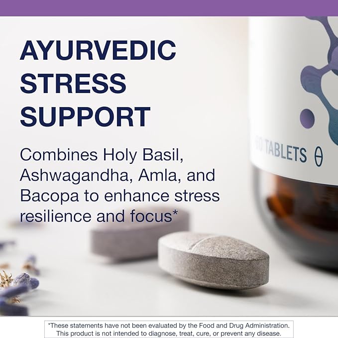 Metagenics Exhilarin - Energy & Stress Tolerance Support* - with Ashwagandha, Holy Basil, Amla & Bacopa - Designed in Style of Ayurvedic Medicine - 60 Tablets