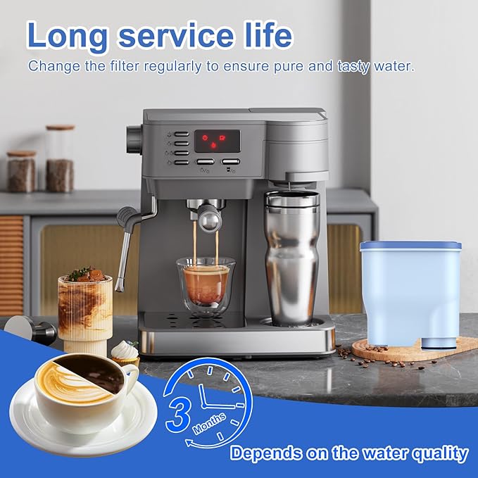 Coffee Machine Water Filter Compatible with Philips Saeco AquaClean CA6903, Water Filter For Fully Automatic Coffee Machines Dedicated Anti-Lime Scale Water (pack of 6)