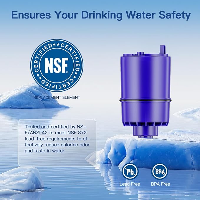 Faucet Water Filter Replacement for All PUR®, PUR®Plus Faucet Filtration Systems Compatible with NSF Certified Water Filter for Pur® RF-9999® and RF-3375, 3 Pack