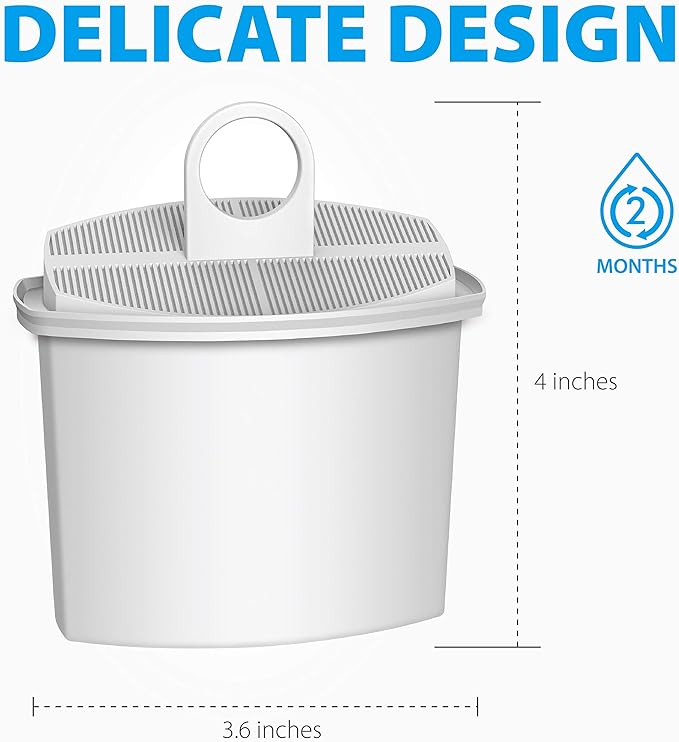 Waterdrop Coffee Water Filter, Replacement for Braun® KWF2, 3106, 3112, 3115, 3116, KF600, KF590E, KF580, KF550, KF190, KF187, KF155, KF150, KF140，TÜV SÜD Certified, 2 Packs