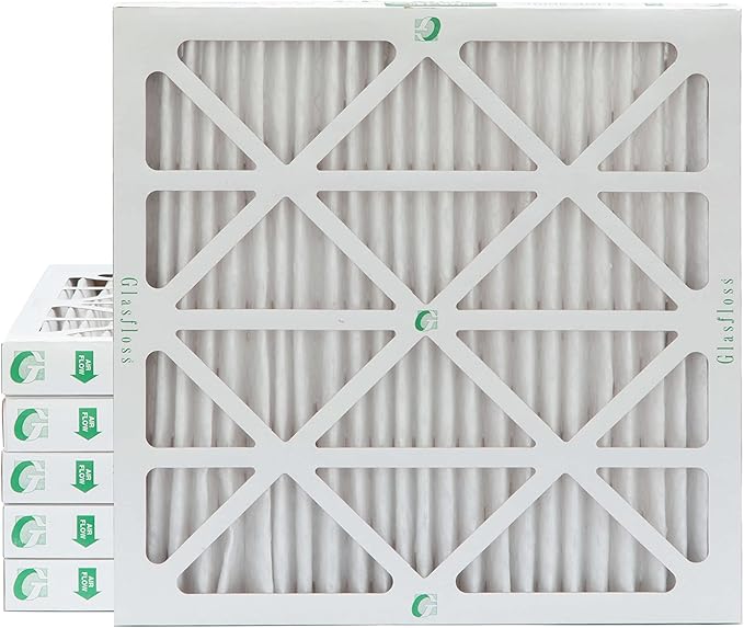Glasfloss 12x12x2 MERV 10 (FPR 5-6) 2" Inch Pleated Air Filters Box of 6. Actual Size: 11-1/2 x 11-1/2 x 1-3/4